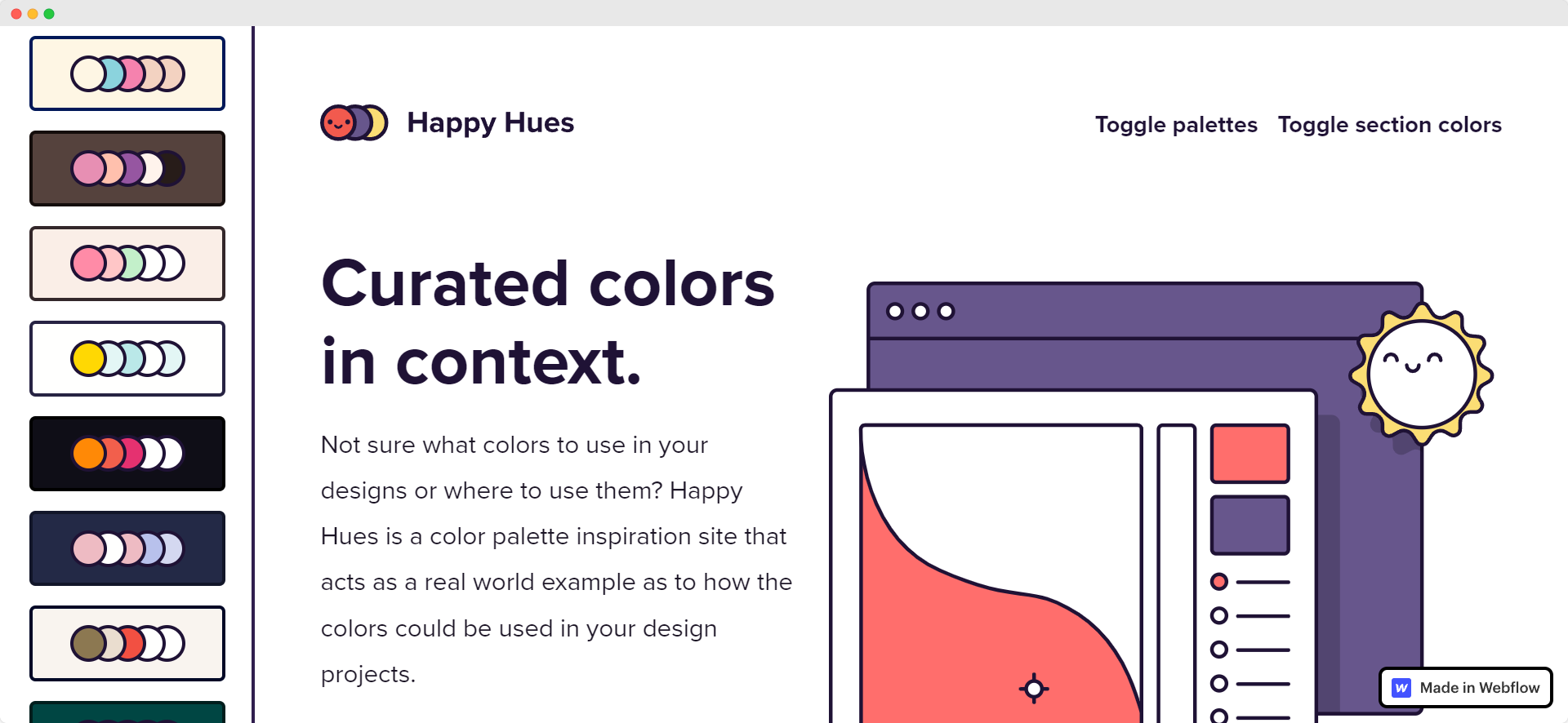 Image of Happy Hues website