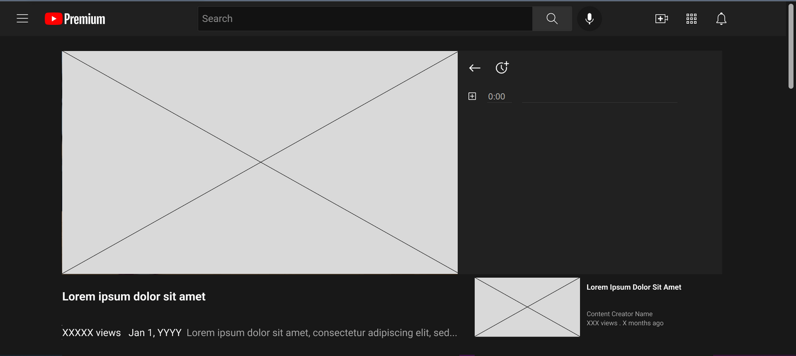 YouTube Stamper Wireframe
